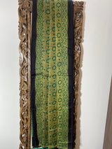 Bagh collection- Green Ajrakh Modal Silk Saree