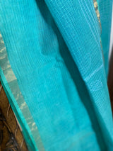 Phool collection- Aqua Blue Kota Doriya Saree