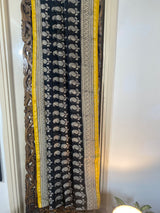 Gul-mohar collection- Black Chanderi Saree