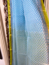 Phool collection- Hari-Neeli Kota Doriya Saree