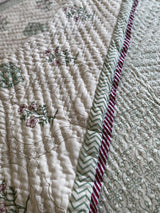 Floral Jaal Reversible Quilt