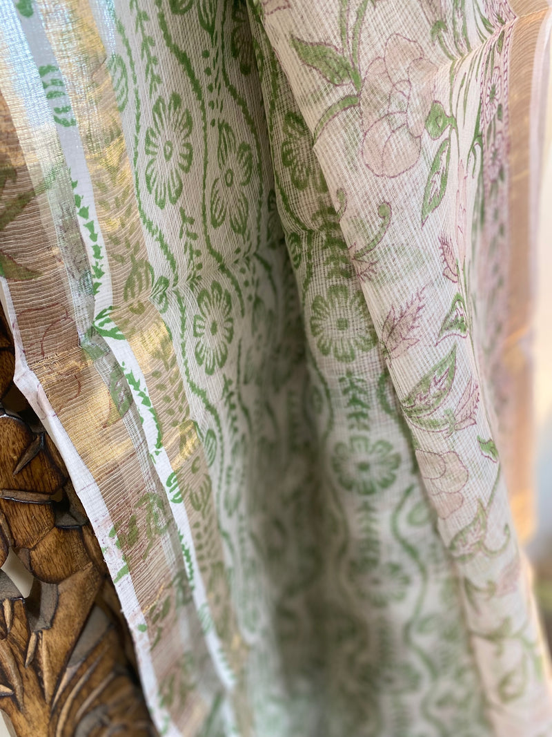 Phool collection- Off-White Kota Doriya Saree