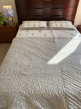 Pink Floral Reversible Quilt