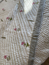 Pink Floral Reversible Quilt