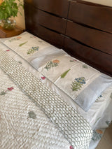 Cypress Leaf and Floral Reversible Quilt