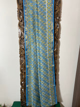 Phool collection- Blue and Yellow Kota Doriya saree