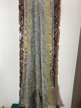 Phool collection- Grey and Yellow Kota Doriya saree