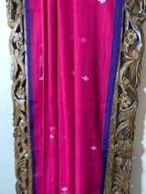 Rang collection-Rani Pink Handwoven Saree