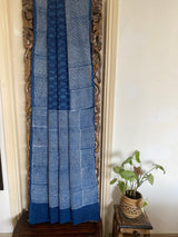 Sada bahar collection-  Indigo Hand Block Print Saree