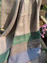 Muti-colored pure wool stole