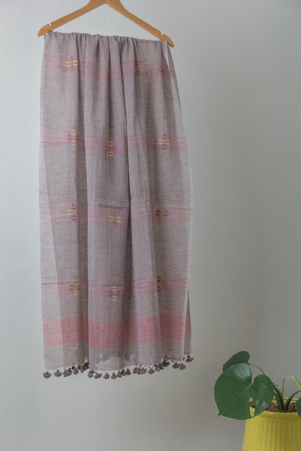 Rang collection-Multi coloured Jamdani stole